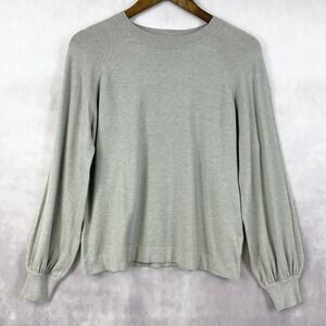 Basic Milano Women Sweater Large Balloon Sleeve Minimalist Old Money Luxury Knit